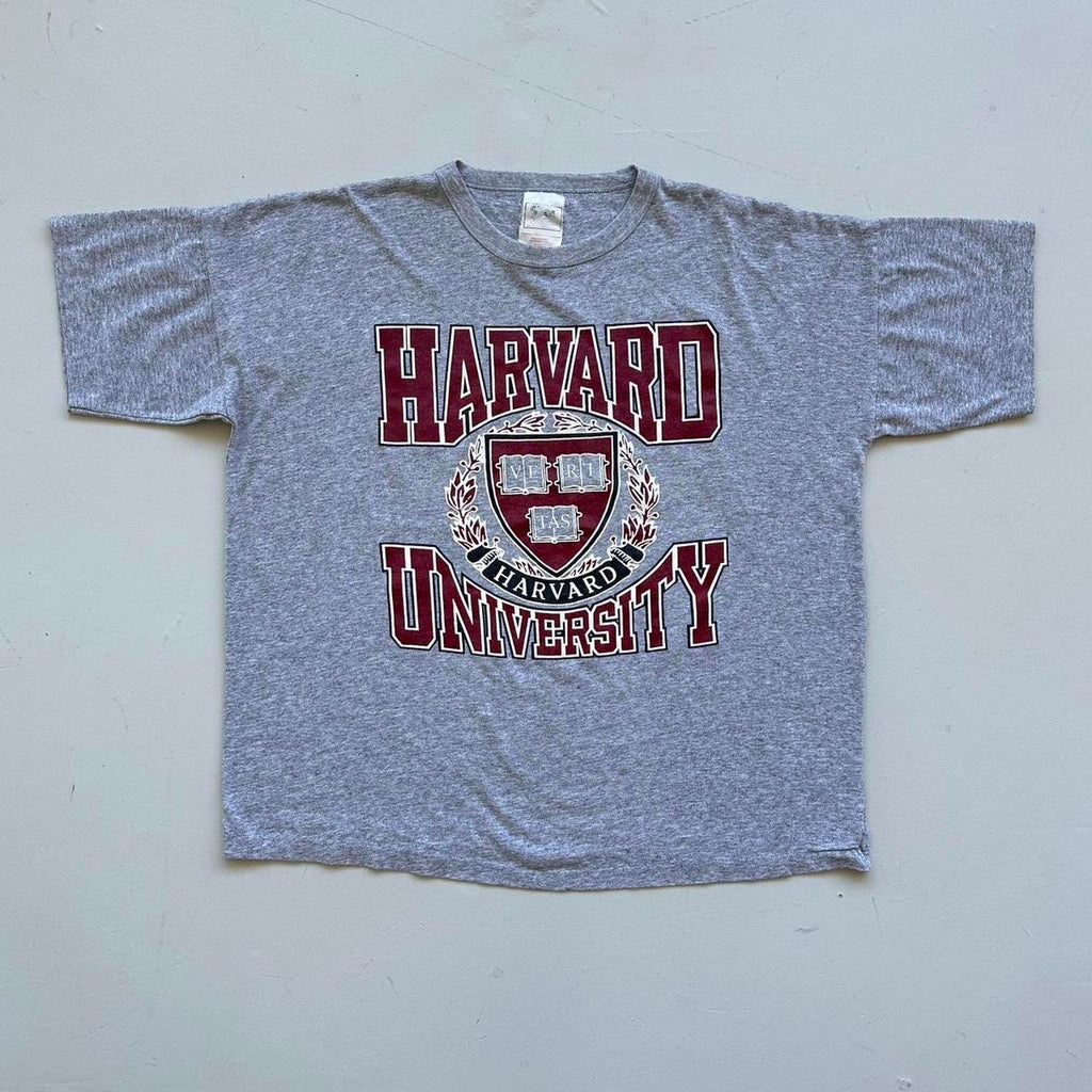 Harvard University Grey 90s Vintage T-shirt - 2XL
