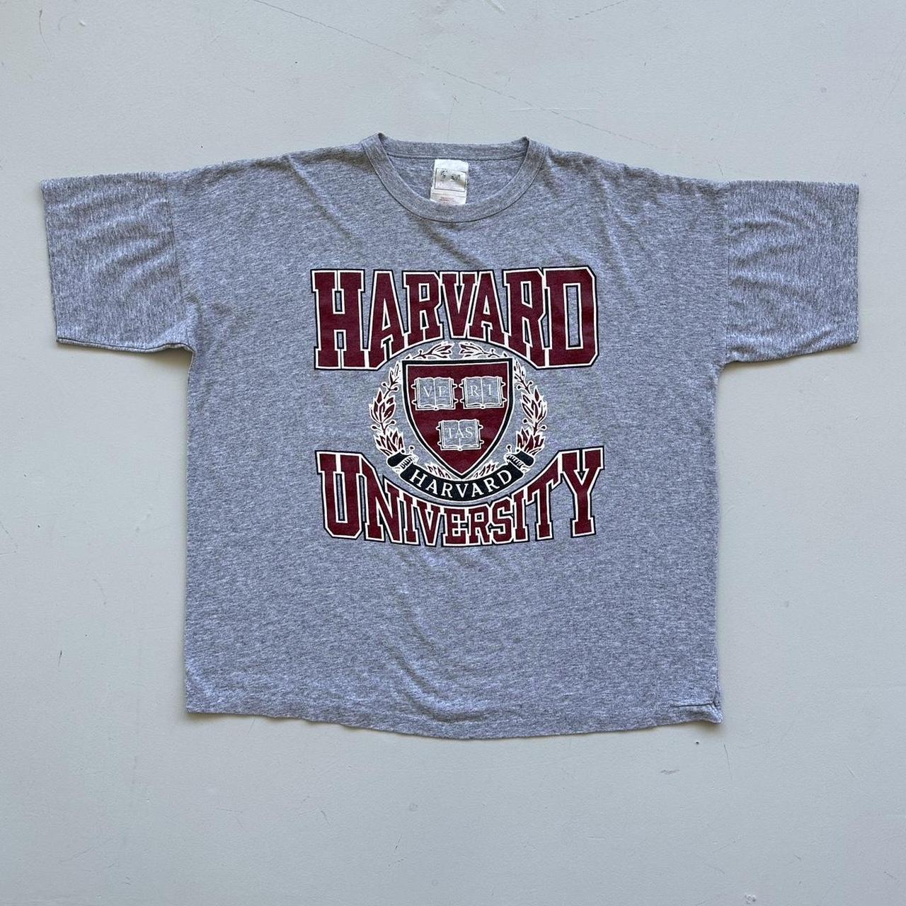 Harvard University Grey 90s Vintage T-shirt - 2XL