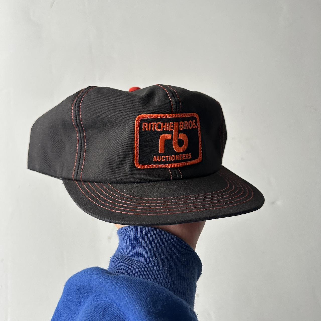 Black Richie Bros Vintage Cotton SnapBack Trucker Cap