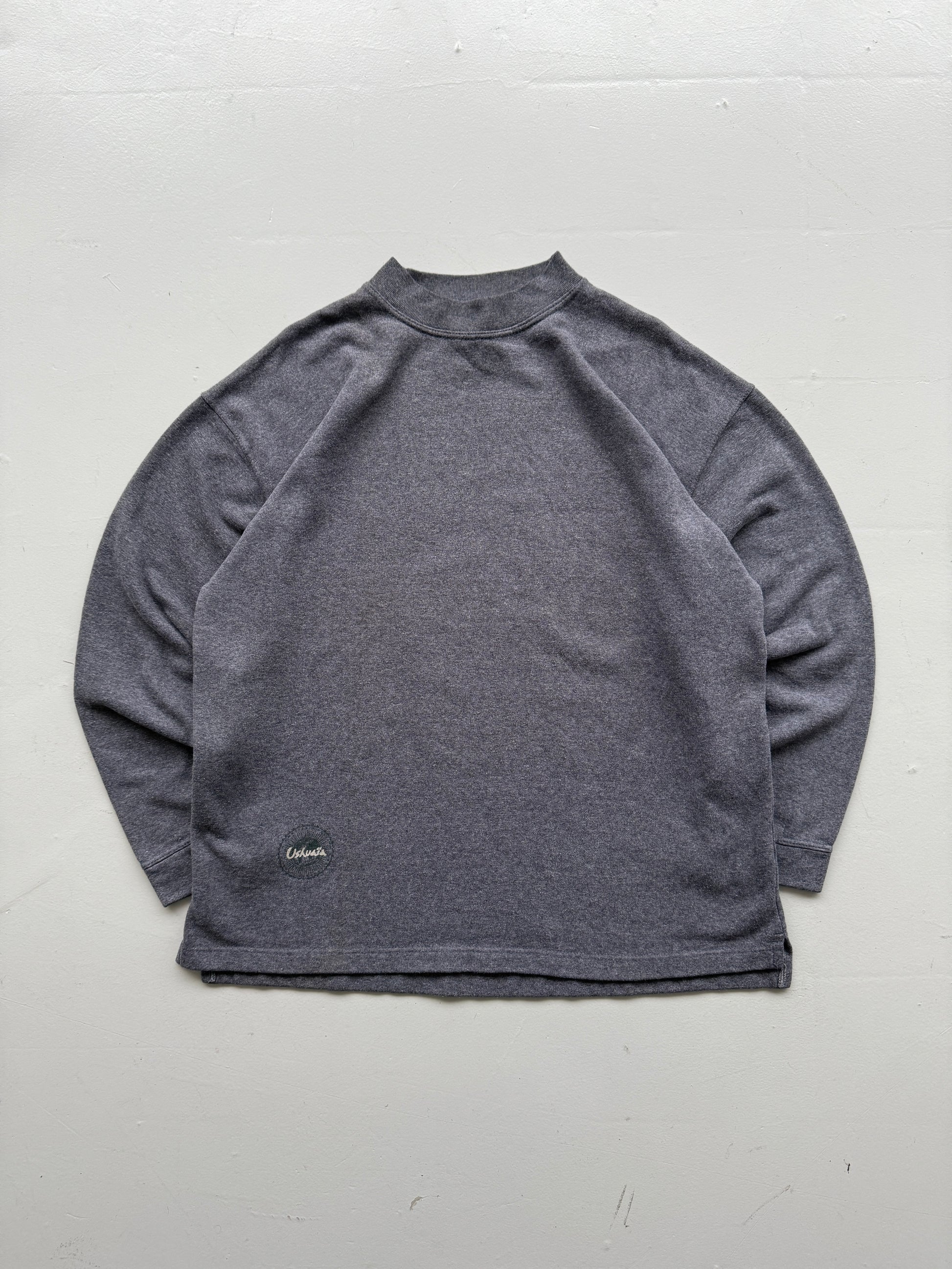 Grey Ushuaia Surf 90's Vintage Surfer Graphic Sweatshirt Jumper - XL