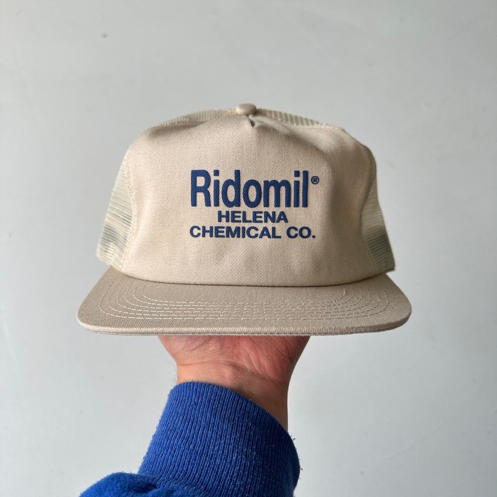 Cream Ridomil Trucker SnapBack Cap