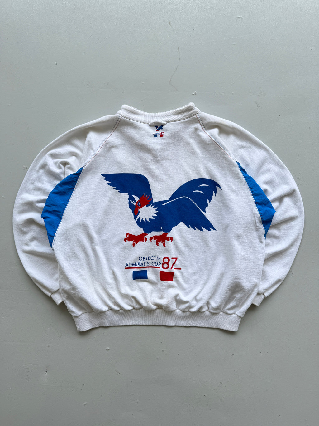 French Objectif Admiral's Cup 87 Vintage Sailing Sweatshirt - Medium/Large
