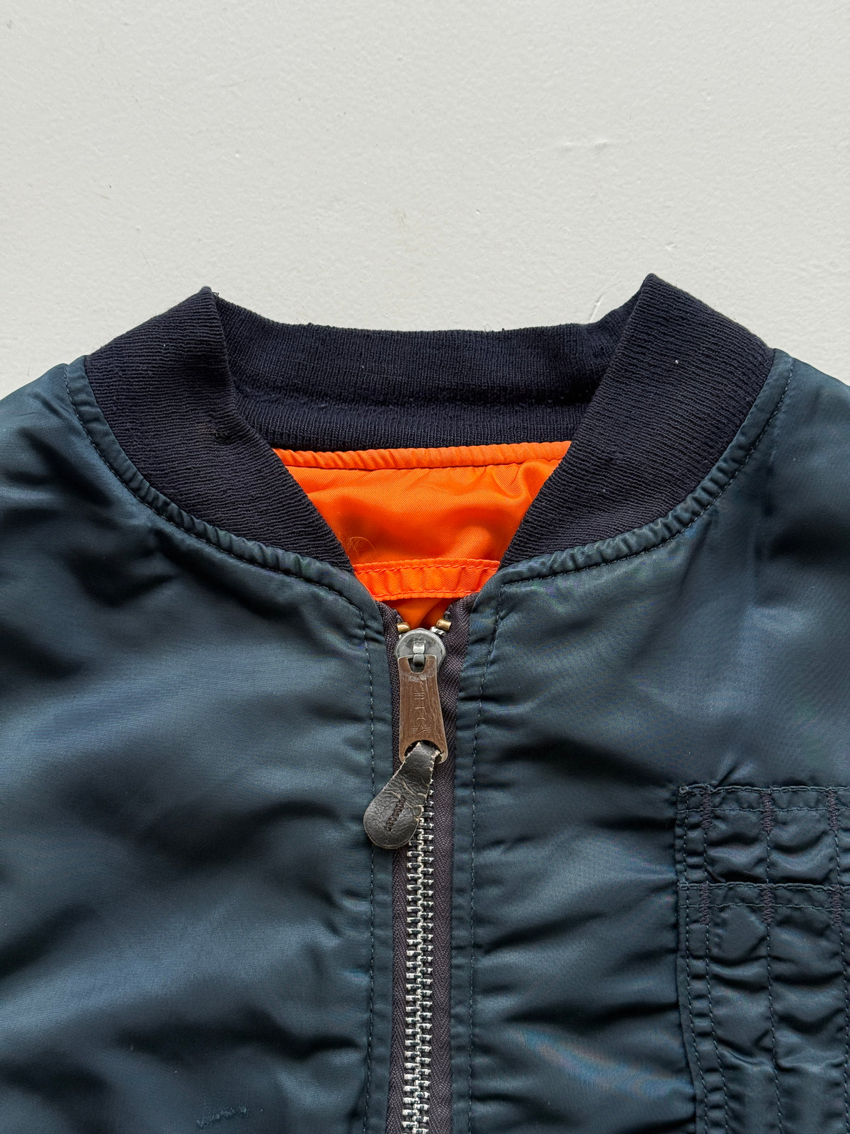 Alpha Industries Reversible Made in USA 80's Vintage MA-1 Bomber Vest - Large