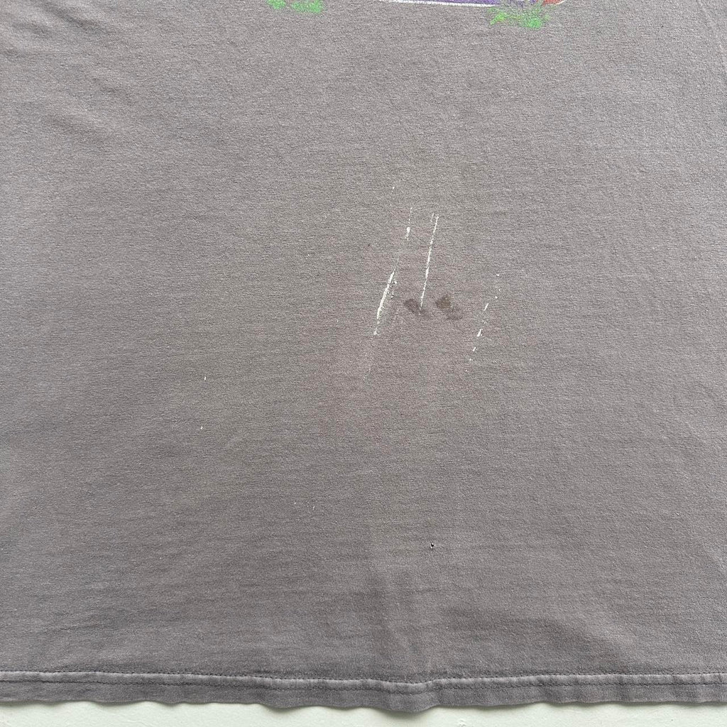Faded Grey Wishbone Ash Vintage Graphic Band Tshirt - XL
