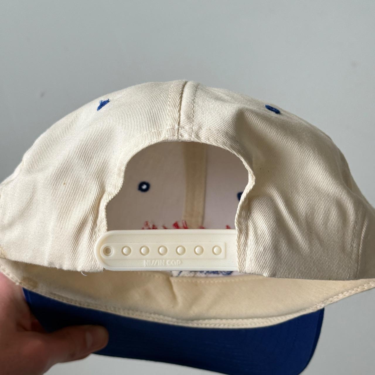 Cream Blue Mesidian Clear Vintage Cotton SnapBack Trucker Cap