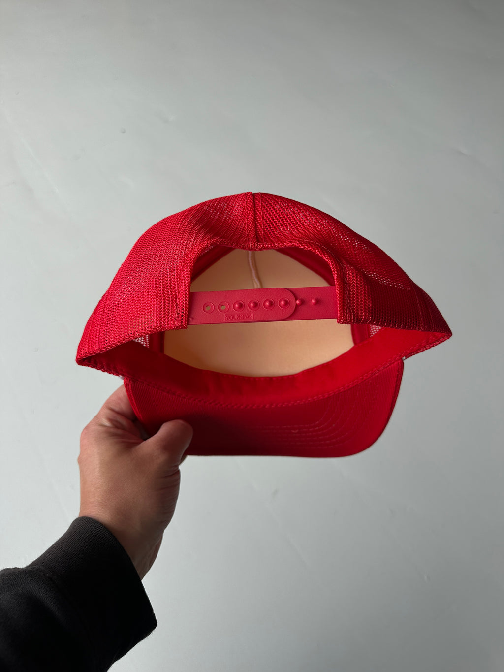 White / Red East Bend Kenco Vintage Foam & Mesh SnapBack Trucker Cap