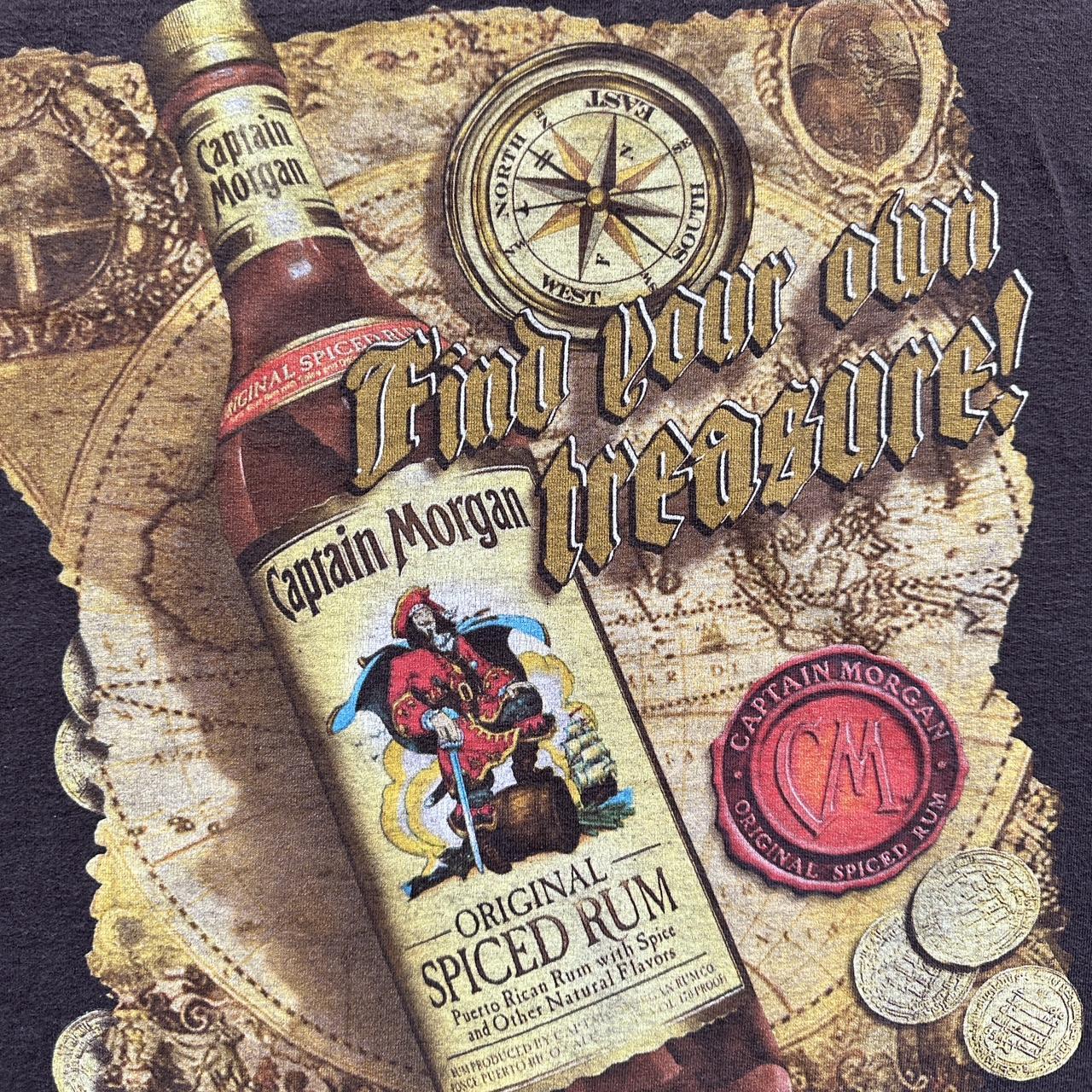 Brown Captain Morgan's 00s T-shirt - XL