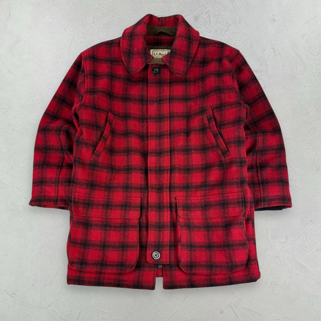Red Buffalo Plaid L.L Bean 90s vintage Mackinaw Jacket - Small