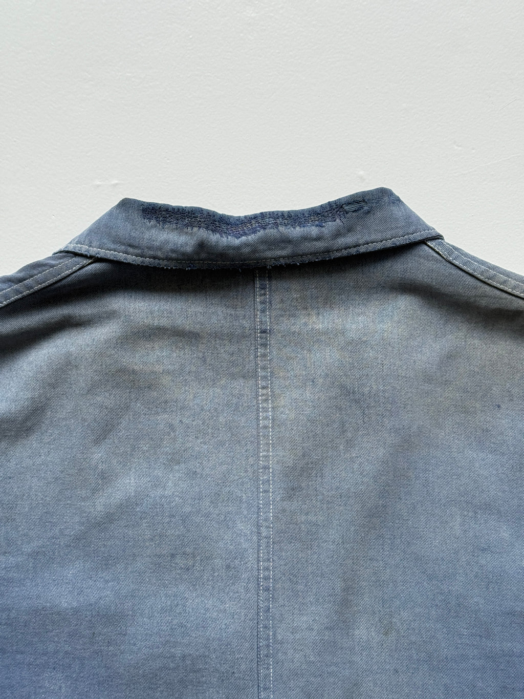 Thrashed Blue Chore Jacket 70's Vintage French Workwear CH145 - XL