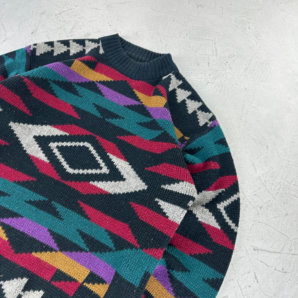 Navajo 90's Knitted Sweatshirt - Small