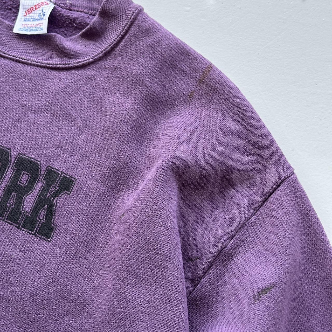 Purple New York University 90s Sweatshirt - Large