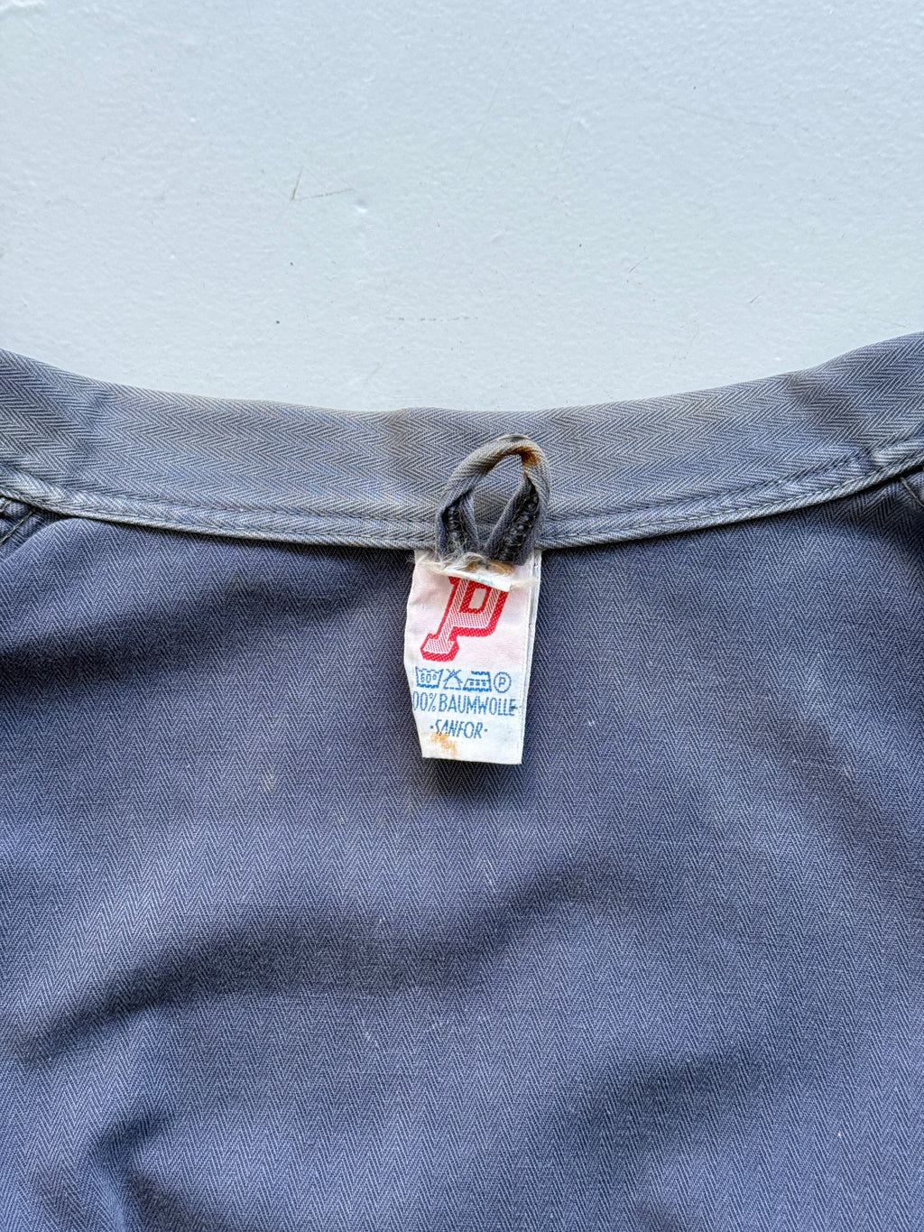 Thrashed Blue Pionier Vintage Workwear Chore Jacket CH497 - Medium