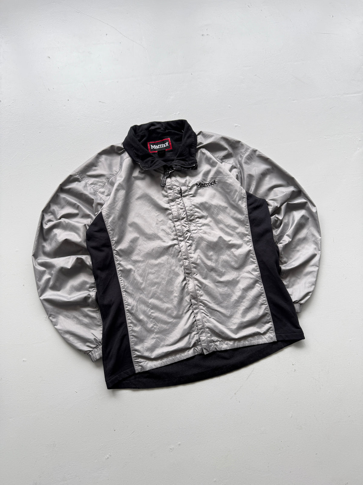Marmot Silver & Black 00's Vintage Lightweight Insulated Jacket - Medium
