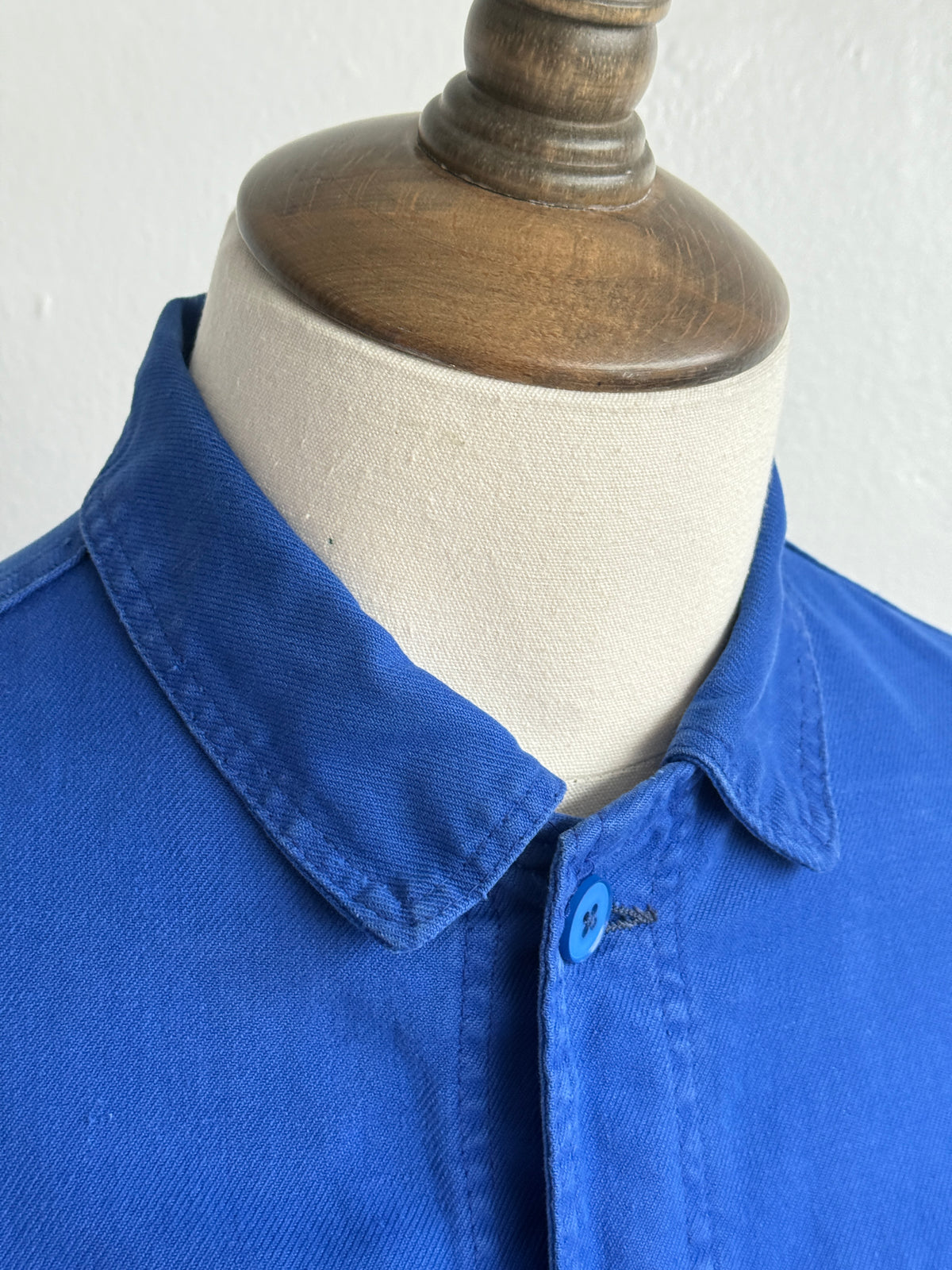 Blue French 1970's Vintage Workwear Chore Jacket CH552 - Medium