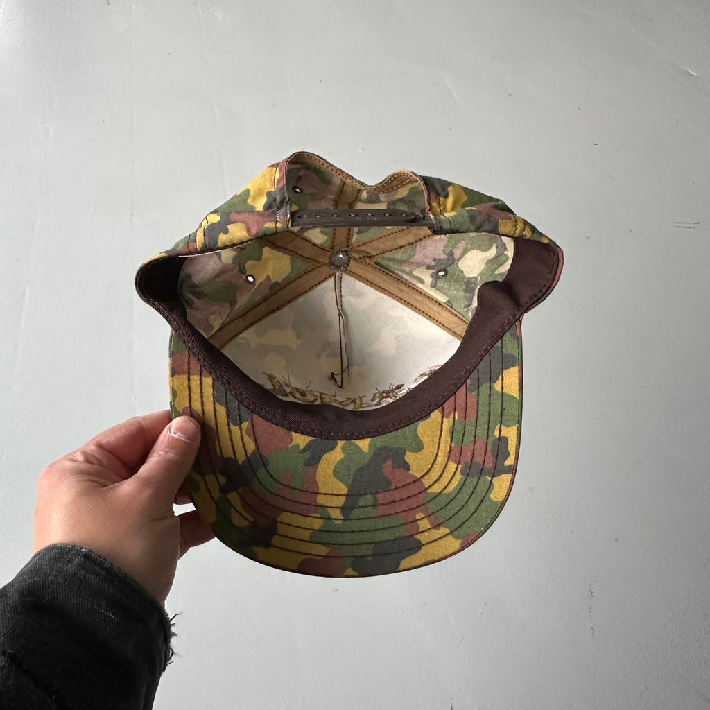 Camouflage Camel Cigarettes 90s Vintage Cotton SnapBack Trucker Cap
