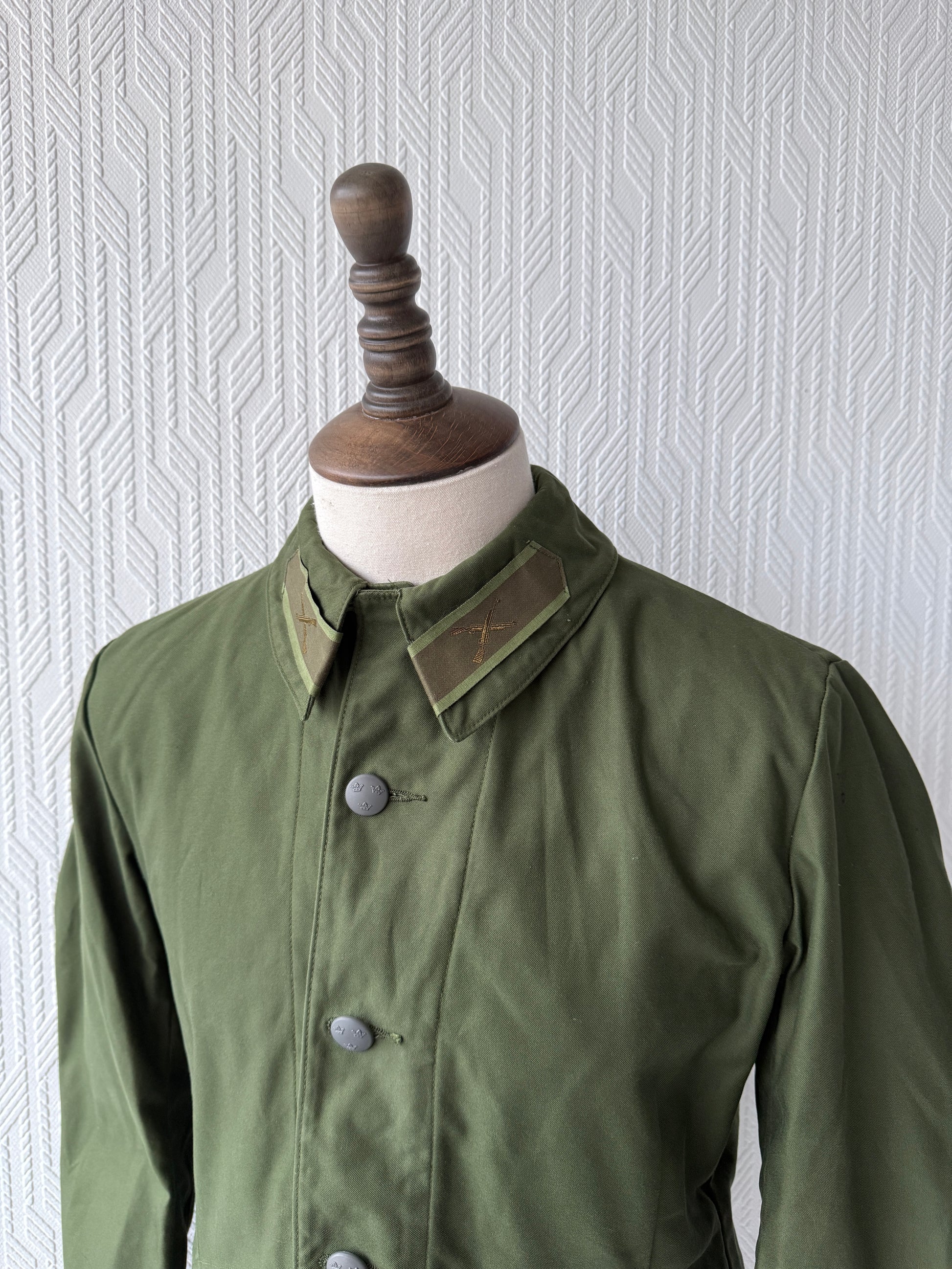 Vintage 70s Swedish C48 Military Tanker Jacket - Medium
