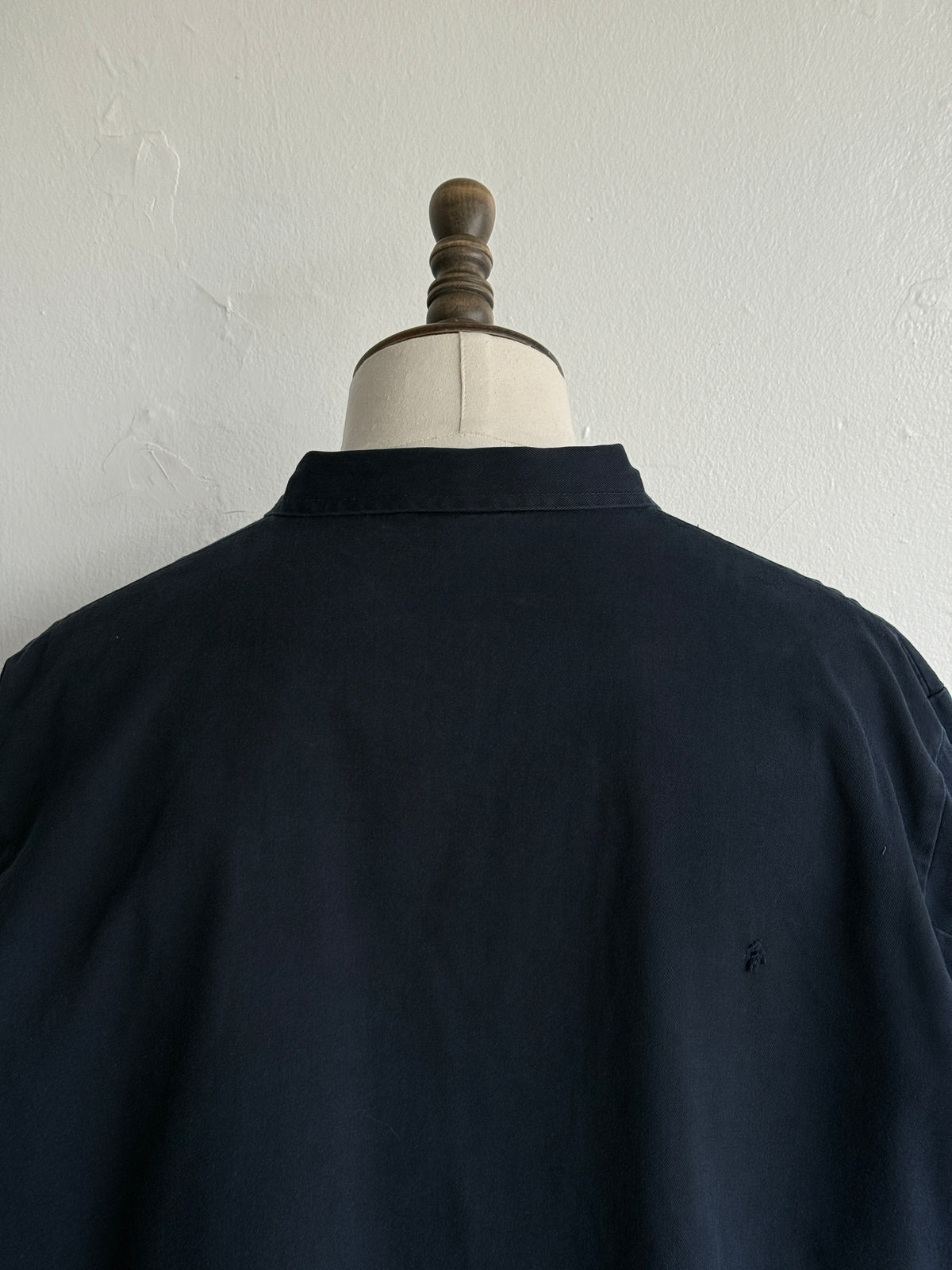 Thrashed Black French 90's Vintage Workwear Chore Jacket CH532 - XL