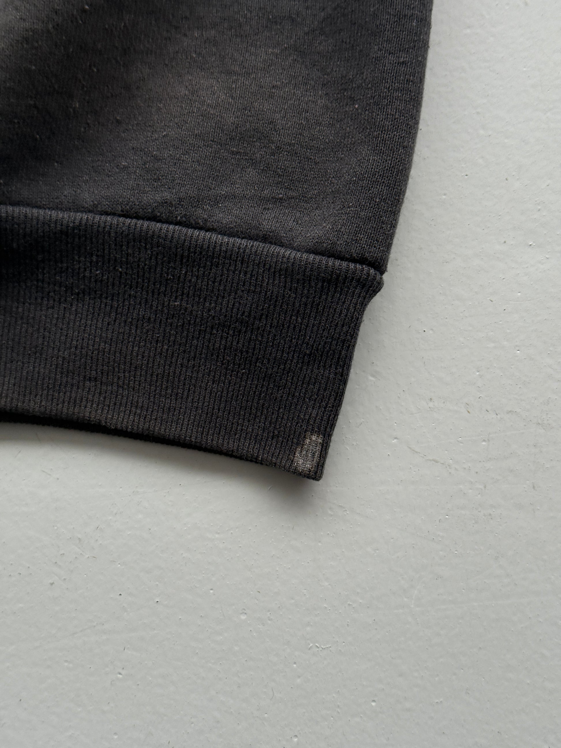 Harley Davidson Sweatshirt Rare Faded Black 80's Vintage 3D Emblem - Medium