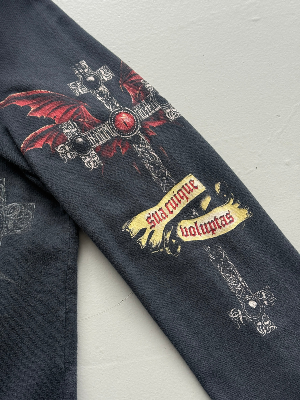 Alchemy England Dragon Cross Y2K Vintage Zip Hoodie - Women's 8-10 / XS