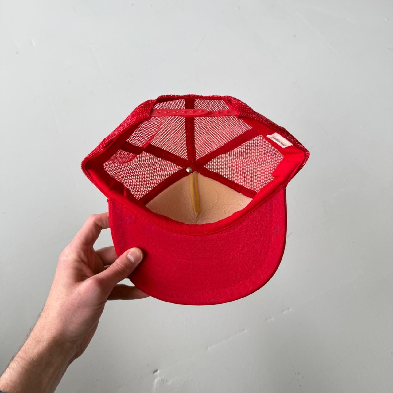 Red The Bar Vintage Foam and Mesh SnapBack Trucker Cap