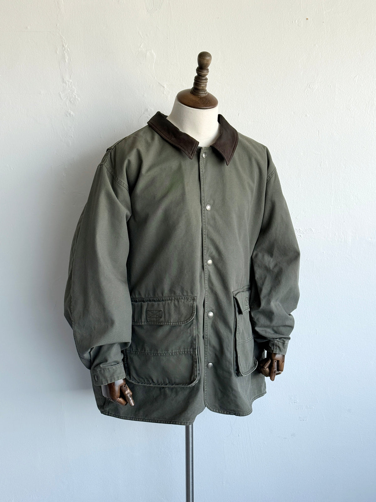 Woolrich Olive Barn Jacket Removable Inner 90's Vintage - XXL