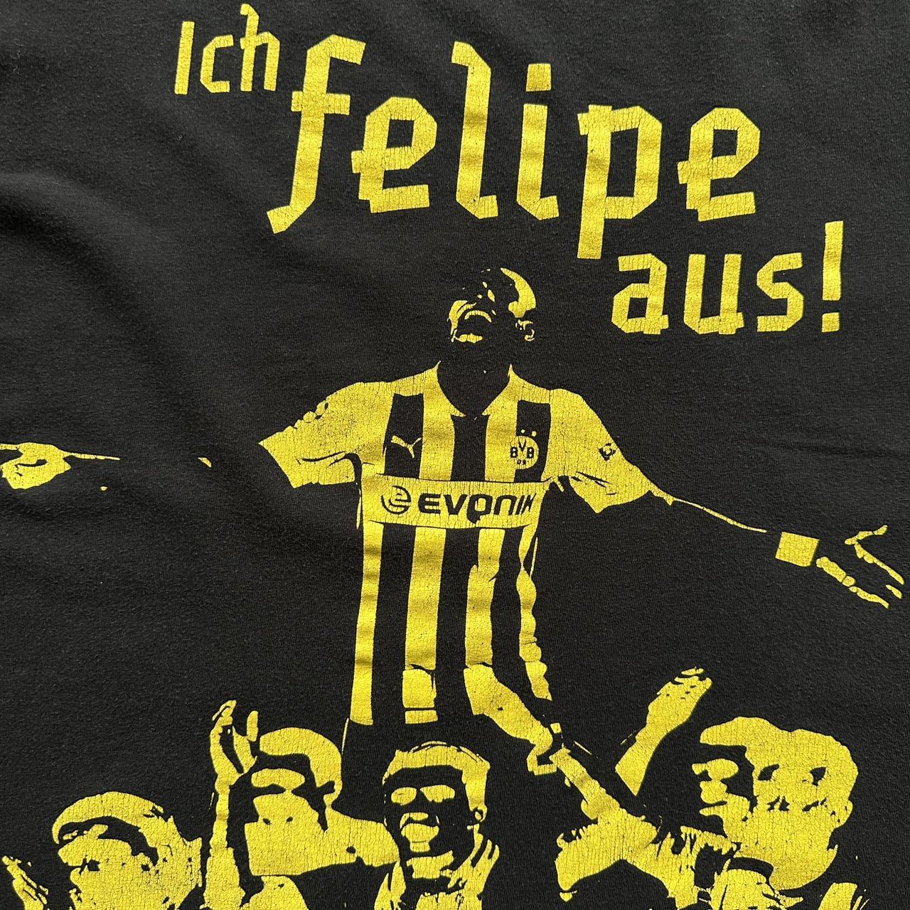 Black Borussia Dortmund 00s Vintage Graphic T-Shirt - Large