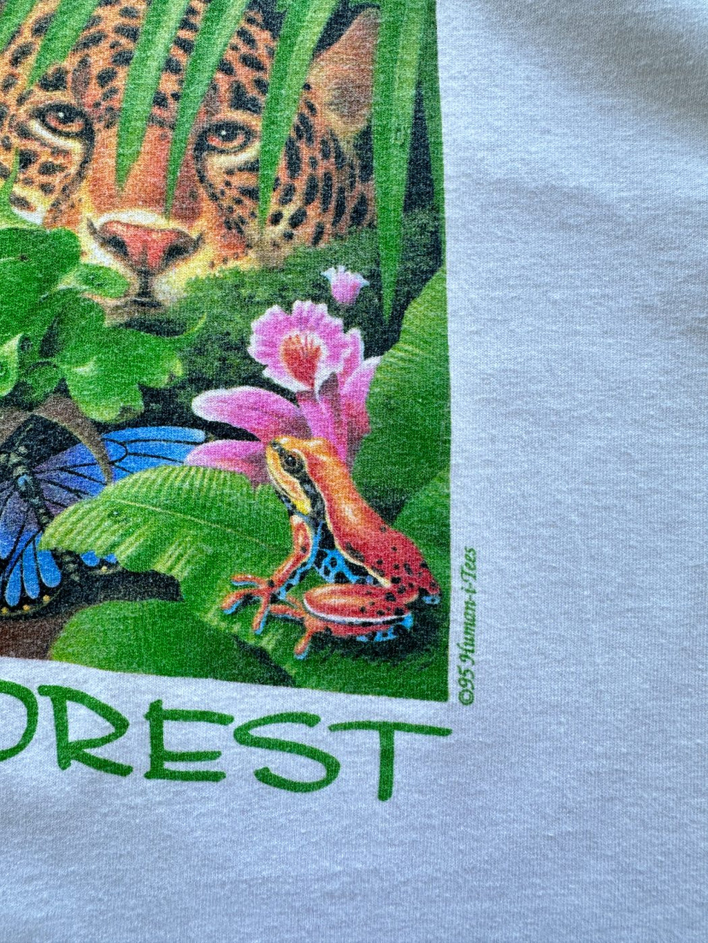 Human-i-Tees The Living Forest 90's Vintage Single Stitch T-Shirt - XL