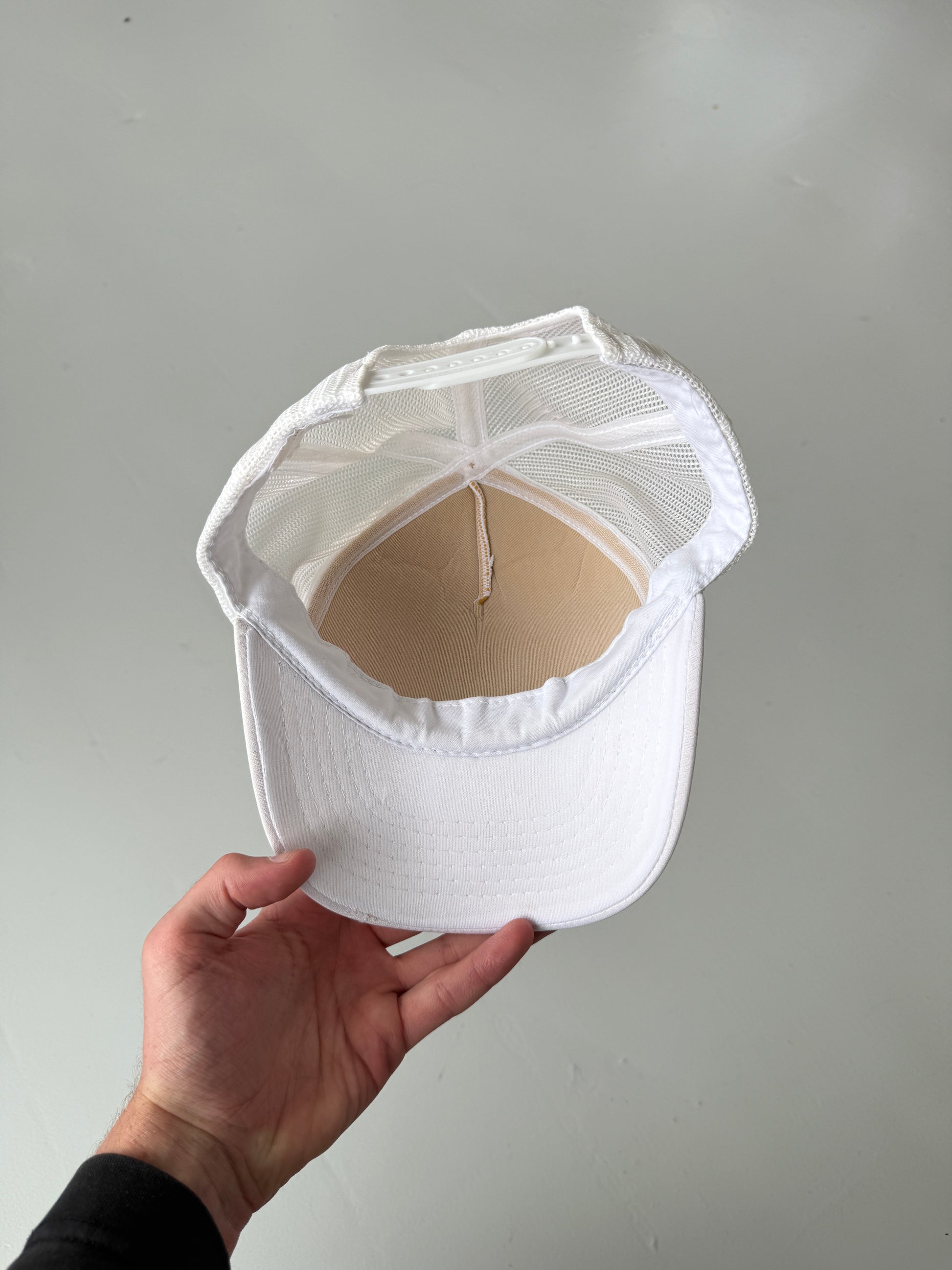 White Firefall Vintage Foam and Mesh SnapBack Trucker Cap