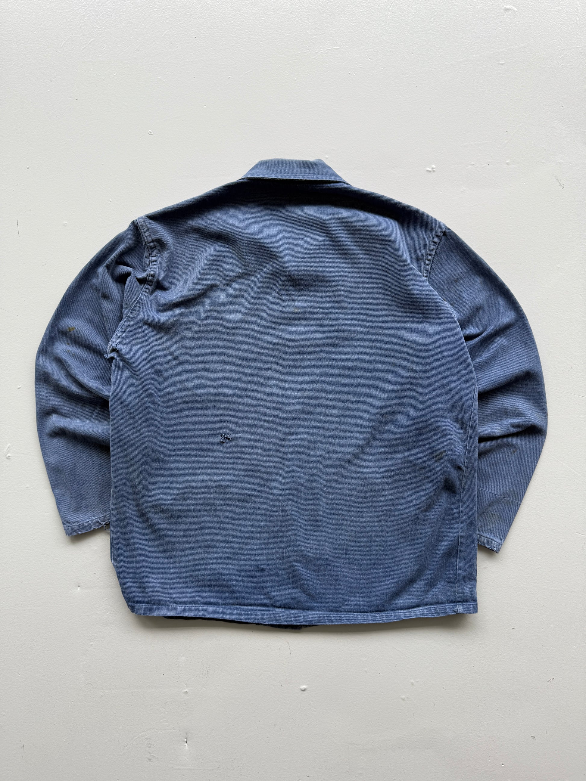 Blue French Chore Jacket 80's Vintage Workwear CH223 - Womens Small