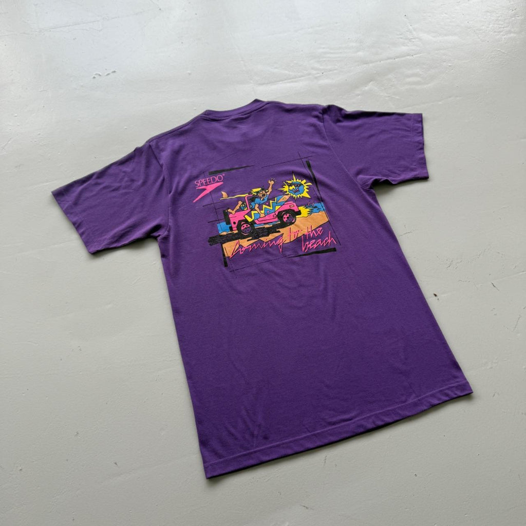 Purple Speedo 90s Deadstock Graphic T-Shirt - Medium