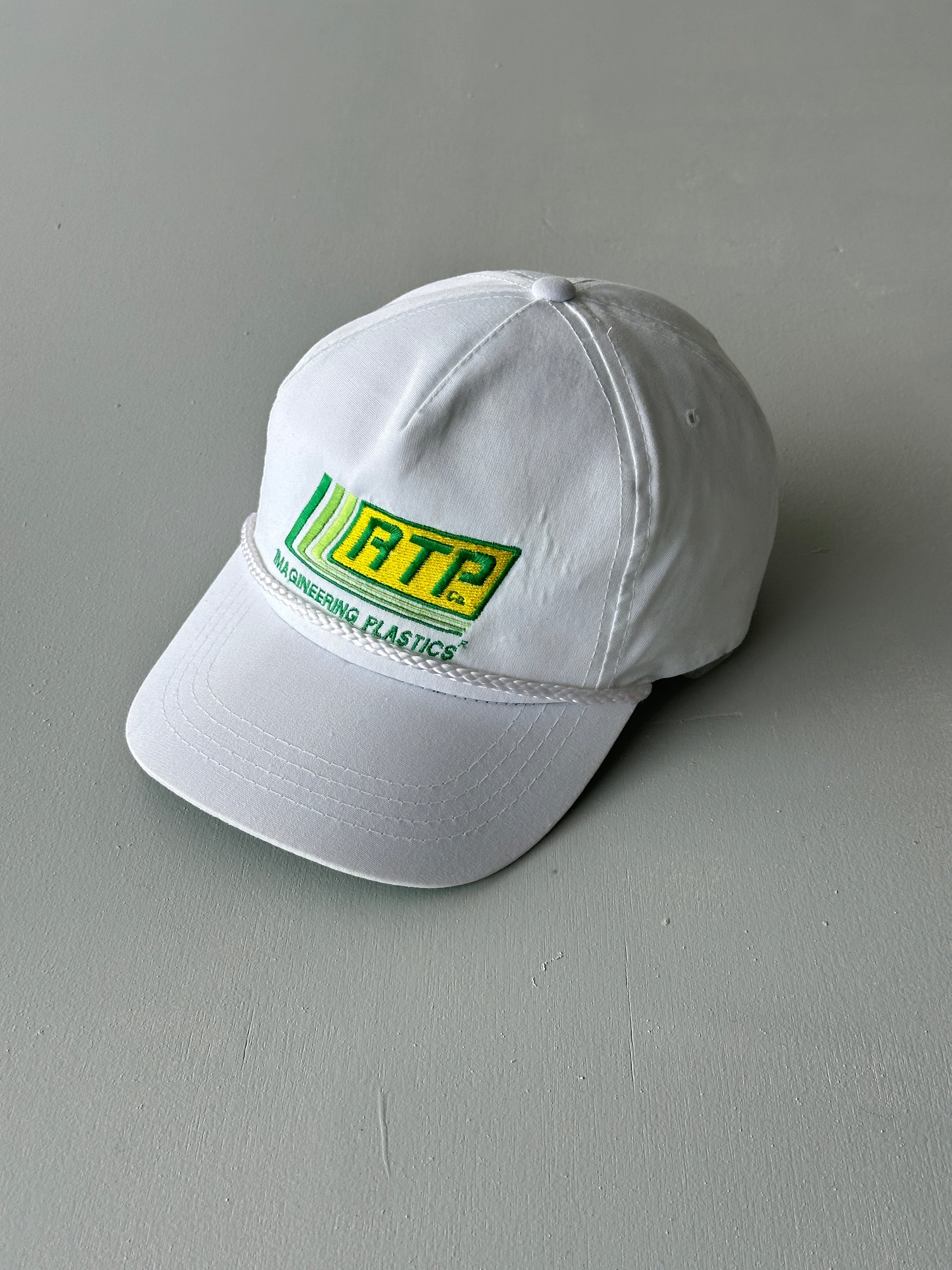 White RTP Co. Imagineering Plastics 90's Vintage SnapBack Trucker Cap