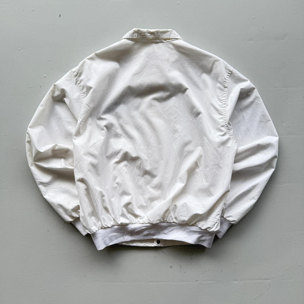 White Zoecon Dunbrook Lightweight Track 80's Jacket - Large