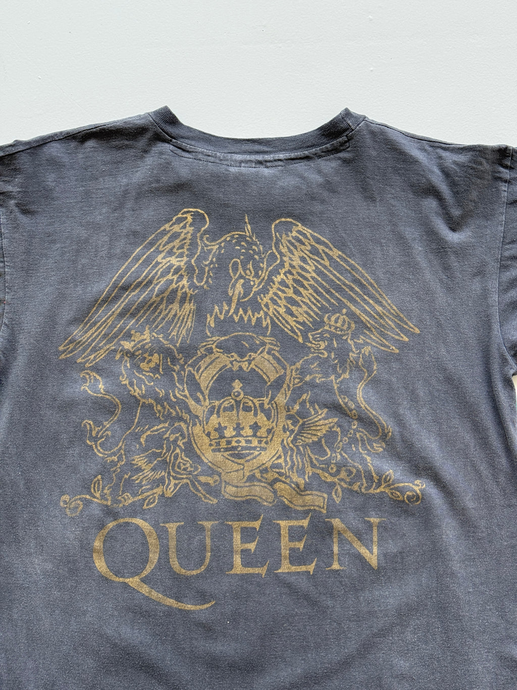 Grey Freddie Mercury Queen 90s Vintage Single Stitch Graphic Band T-Shirt -Large