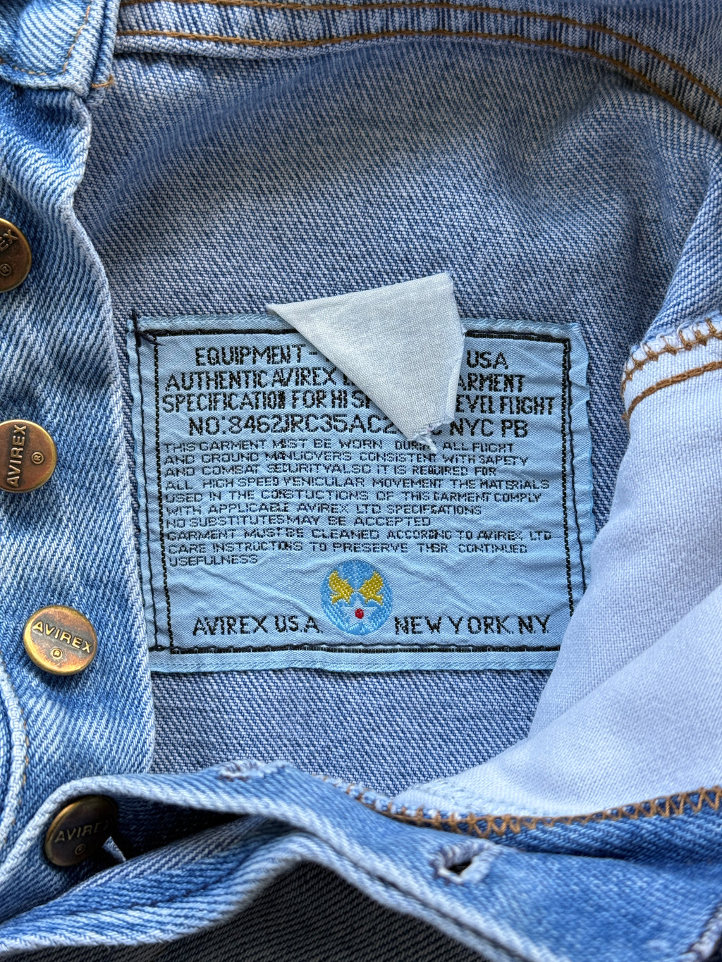 Denim Avirex 90's Straight Leg Vintage  Mom Jeans - 24” x 26”