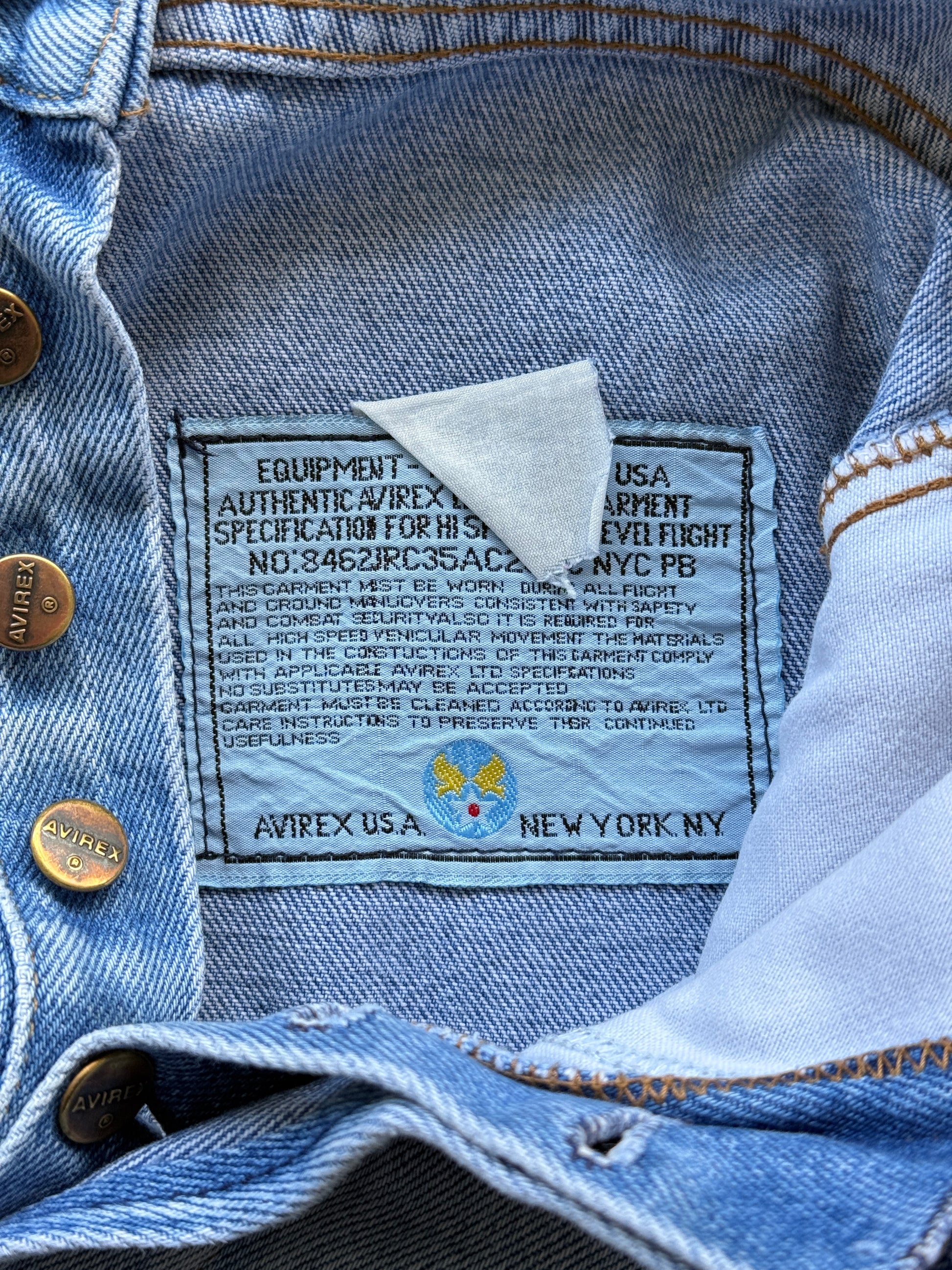 Denim Avirex 90's Straight Leg Vintage  Mom Jeans - 24” x 26”