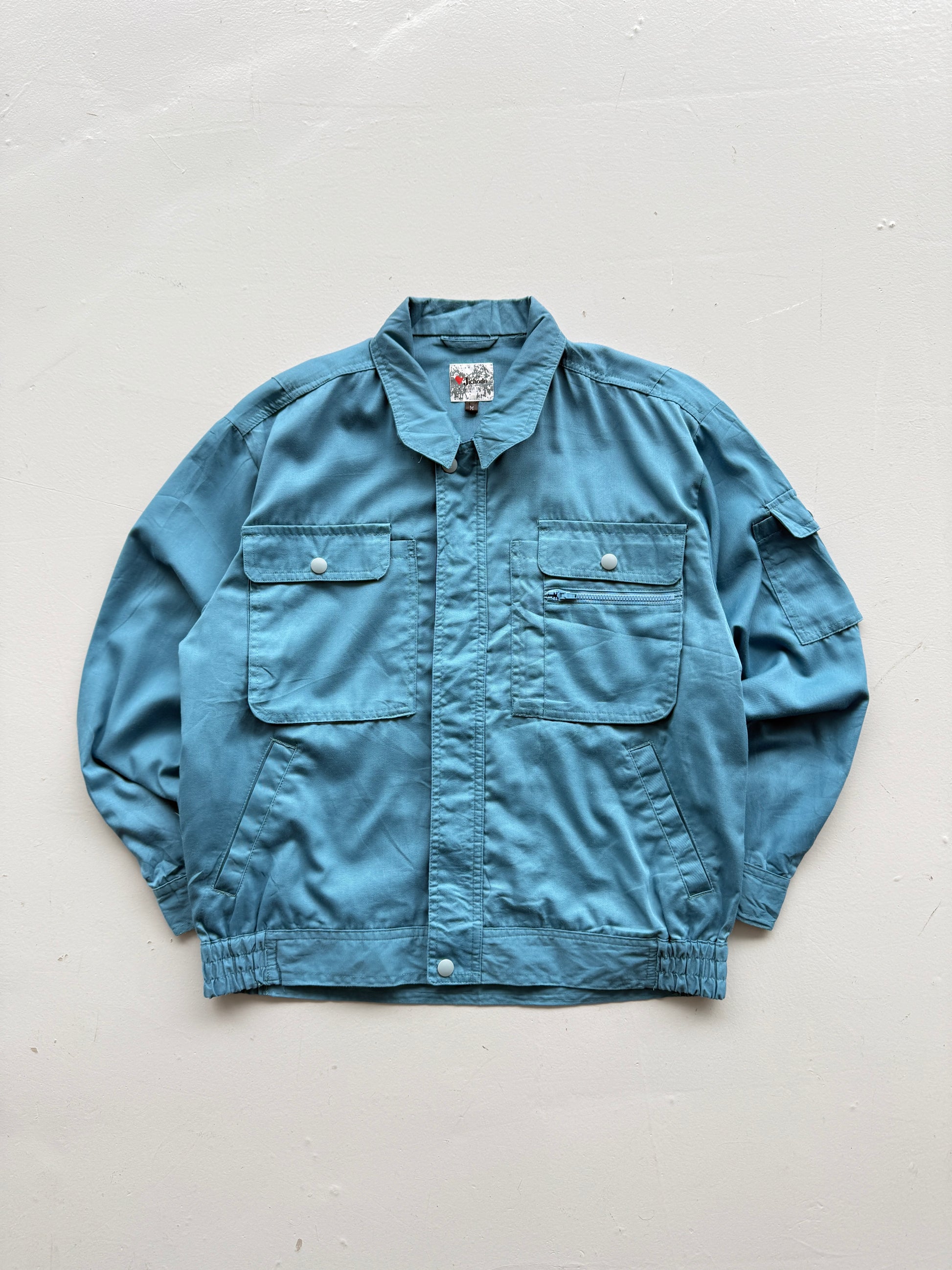 Blue Japanese Workwear 90's Vintage Harrington Jacket - Small