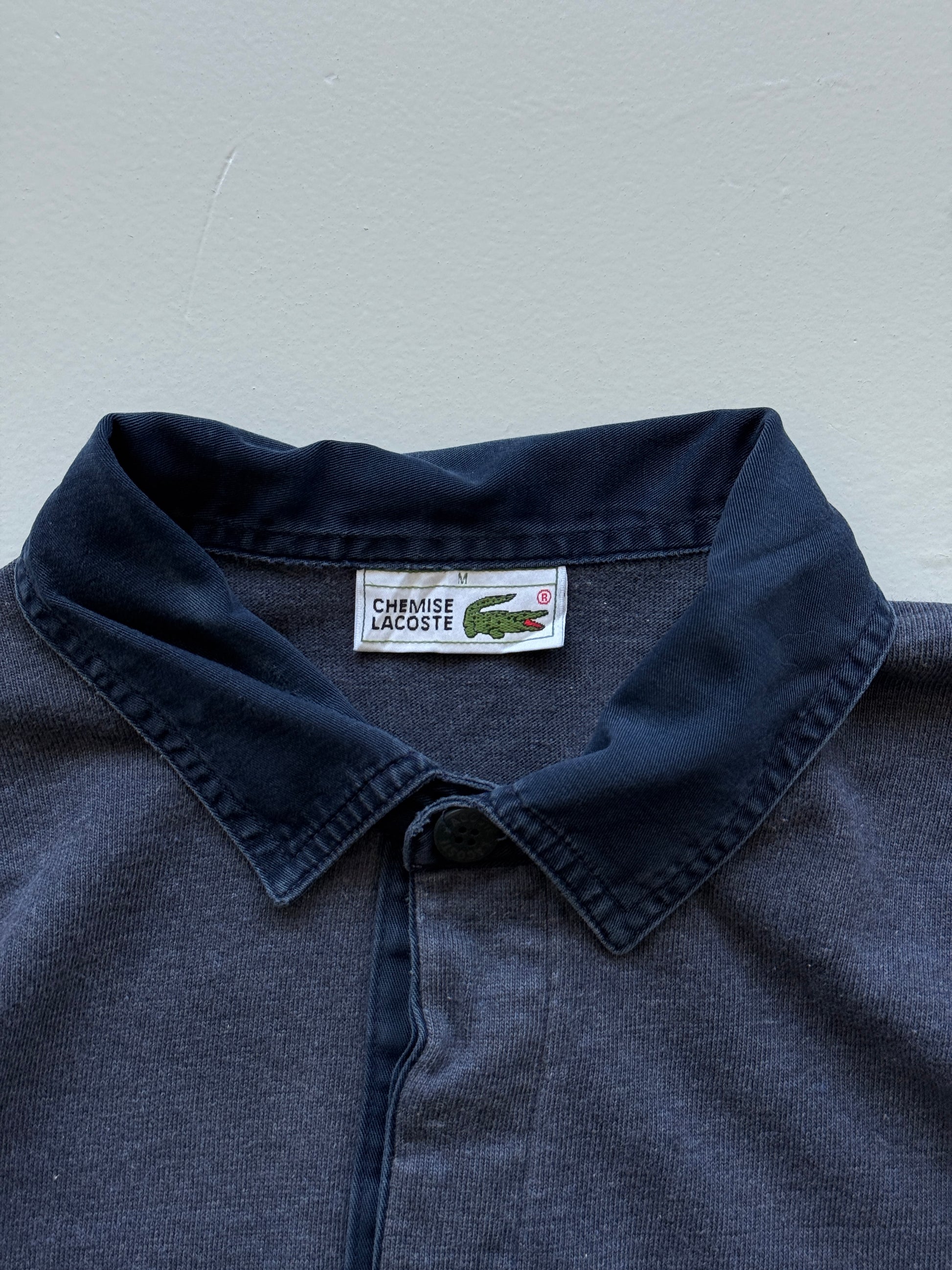 Chemise Lacoste Striped 90's Vintage Long Sleeve Rugby Polo - Medium