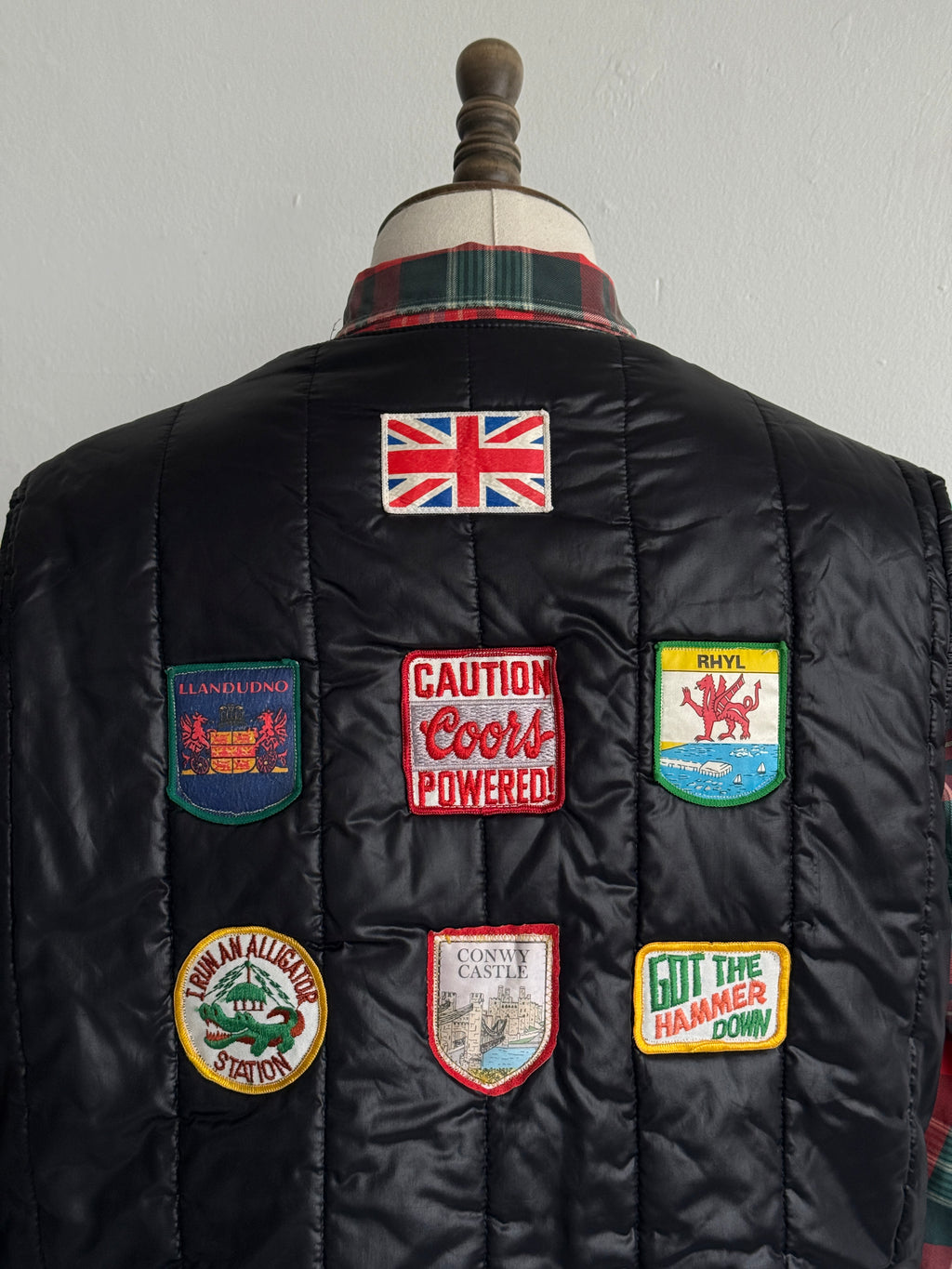 CB Radio Nuts Patch Quilted 70s/80s Vintage Gilet Vest - XL