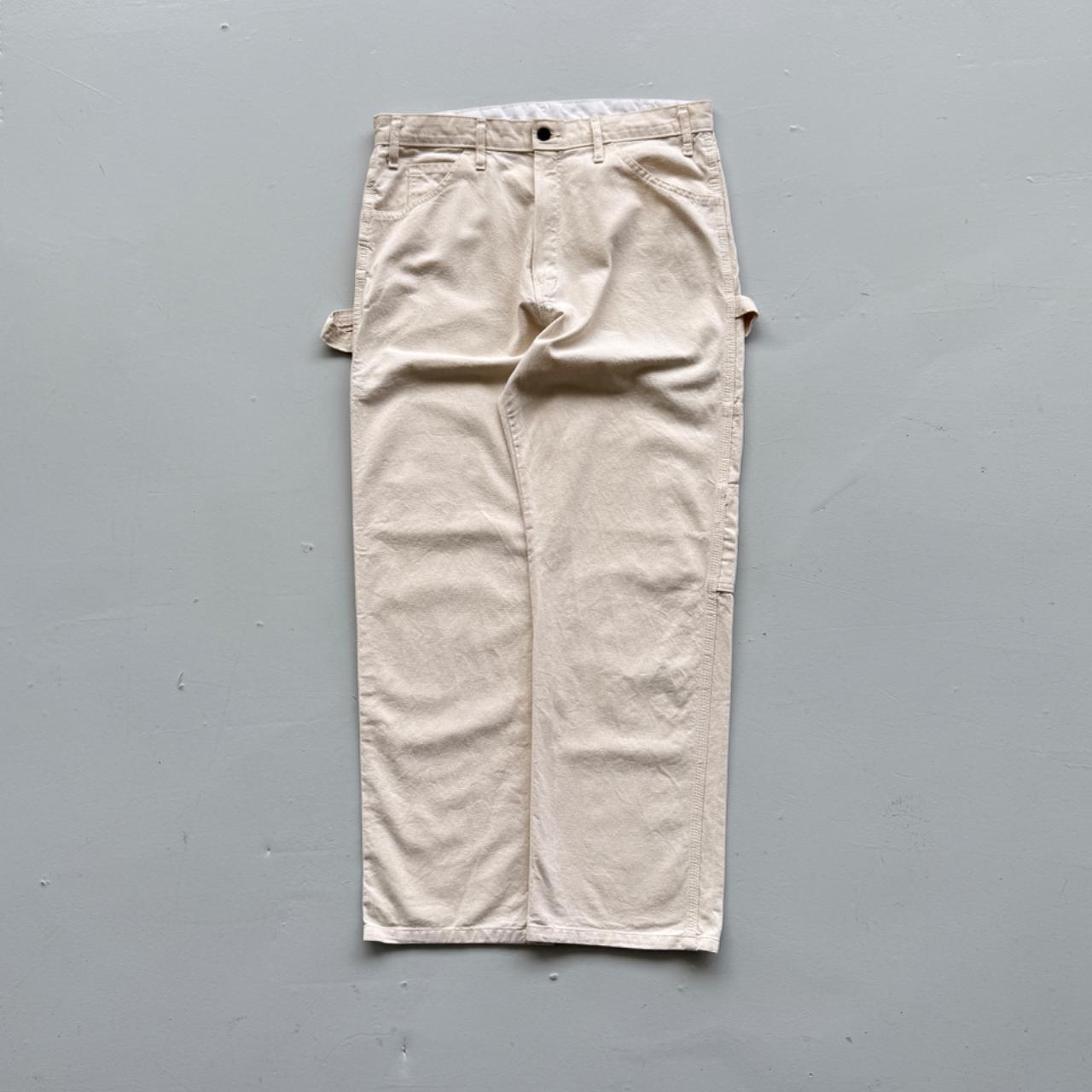 Cream Ecru Dickies 00’s Vintage Carpenter Trousers - W34 x L29