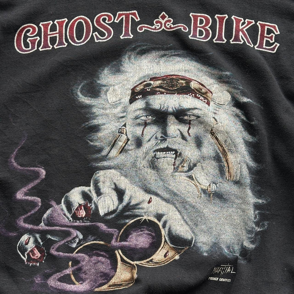 Black Ghost Bike Vintage Graphic Sweatshirt - Large