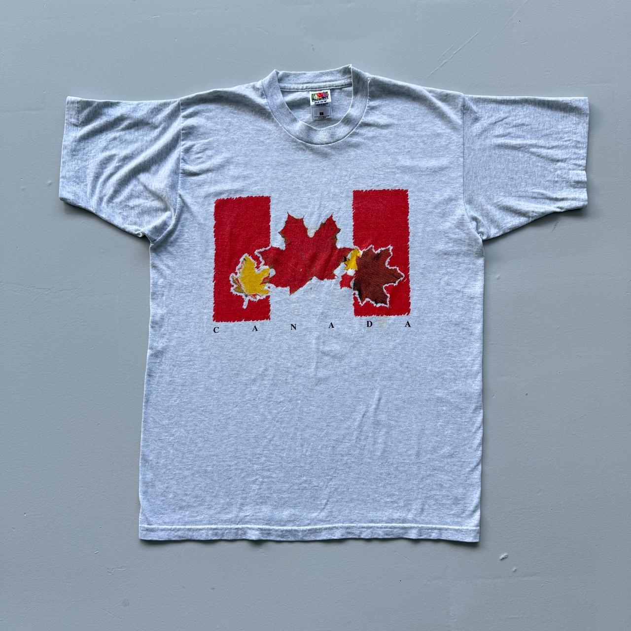Grey Canada Tourist Vintage 90s T-shirt - Large