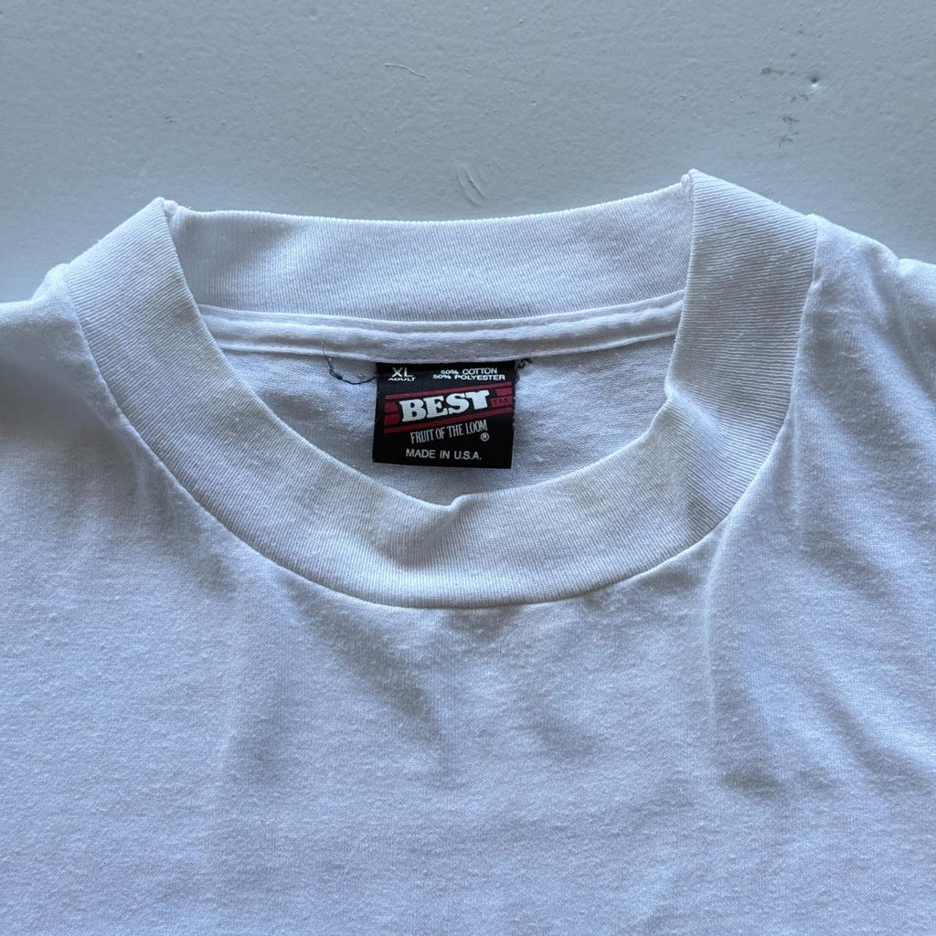 White Echo Star Vintage 90s T-shirt - Boxy XL