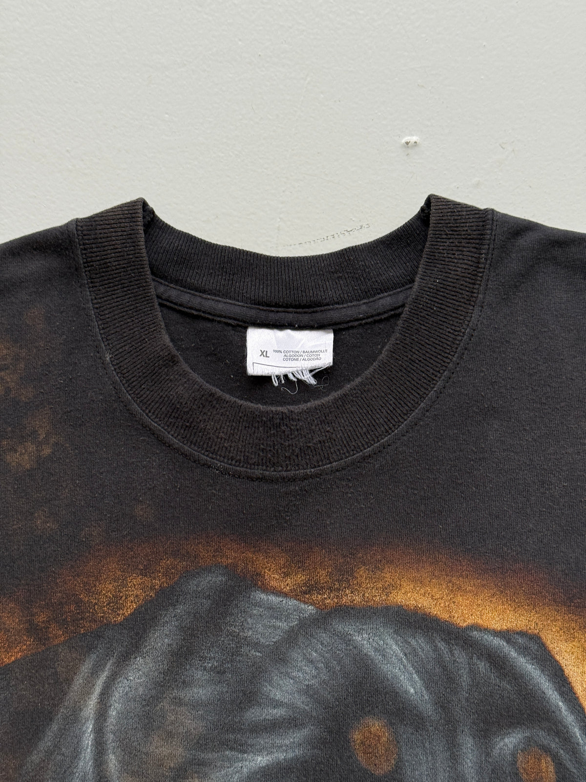 Black Rottweiler Dog Late 90's Vintage Graphic T-Shirt - XL