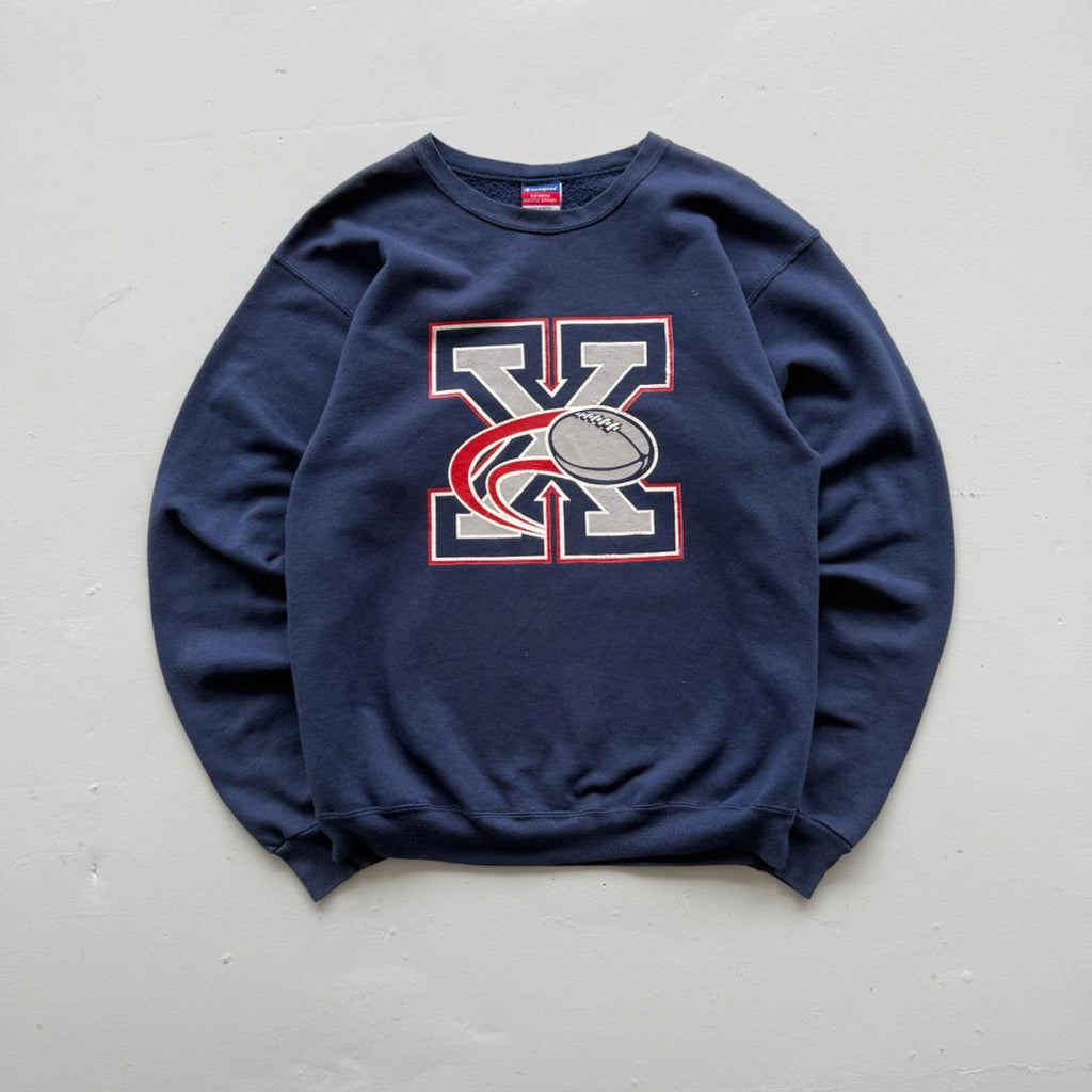Navy Blue X Football 00’s Vintage Graphic Sweatshirt - Medium