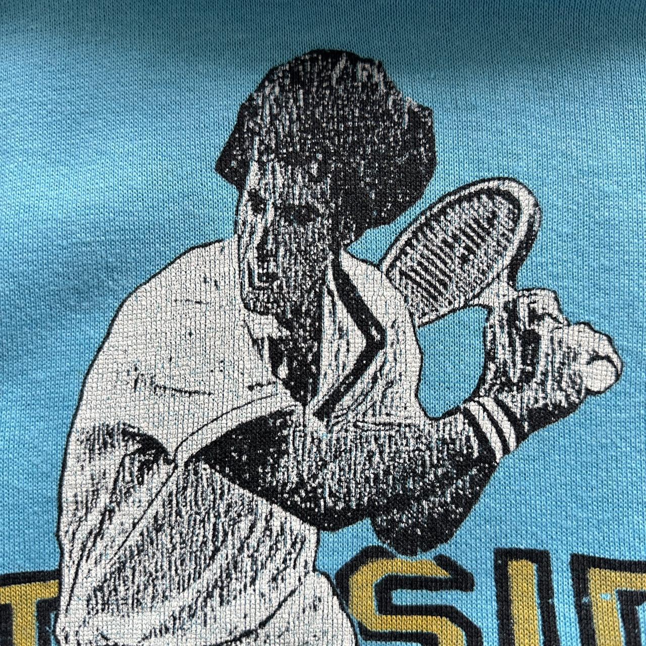 Blue Yellow Tennis 80’s Vintage Graphic Sweatshirt - Women’s 8/10