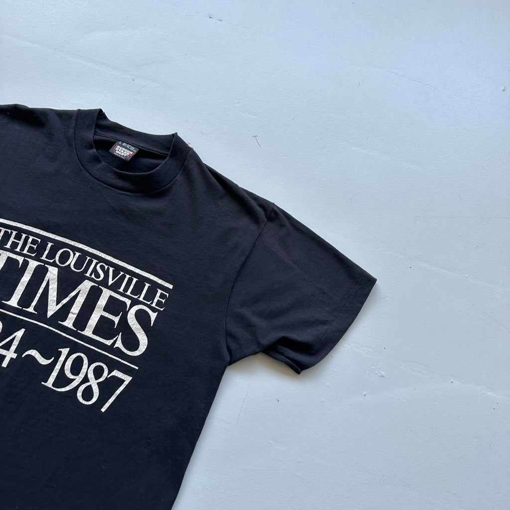 The Louisville Times Black 80s Vintage T-shirt - Medium