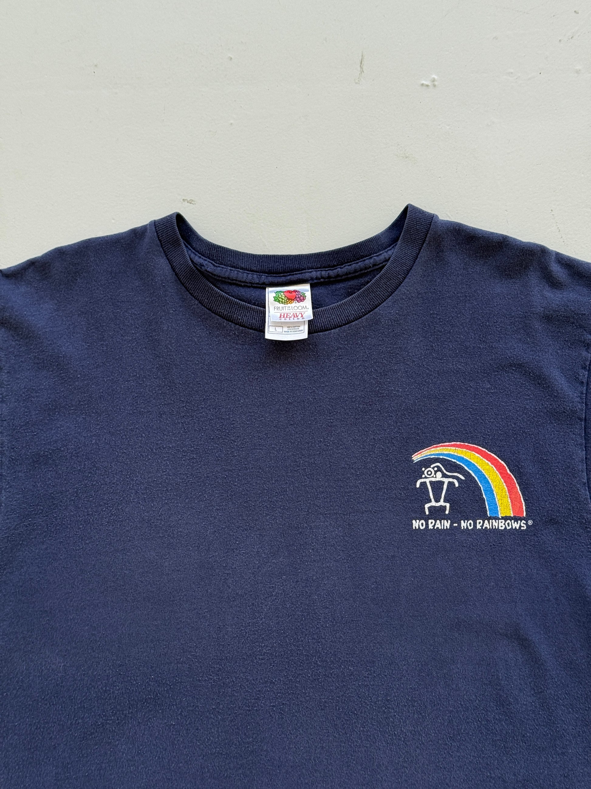 Navy Blue Hawaii 00's Vintage Tourist Graphic T-Shirt - Large