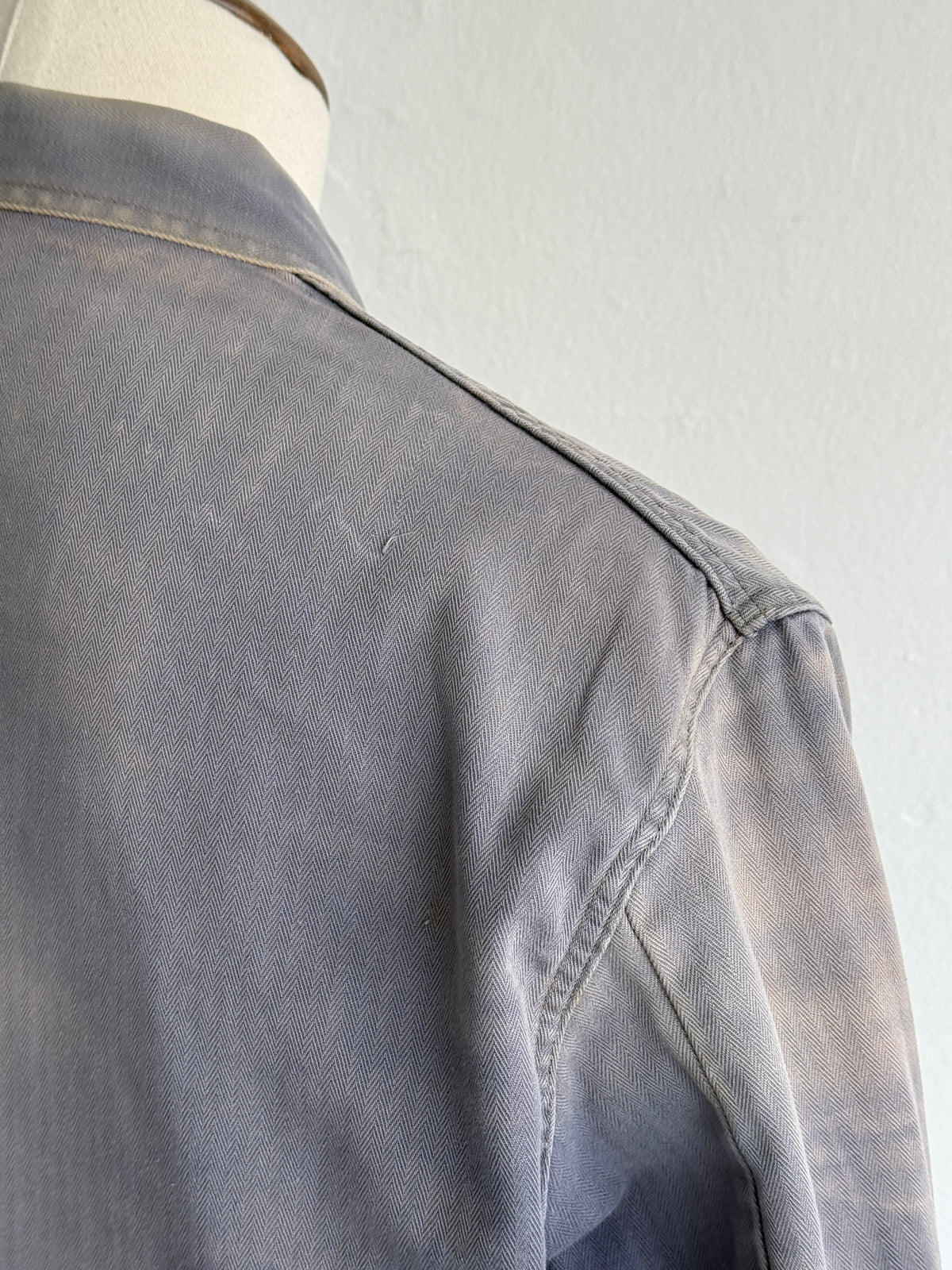 Thrashed Blue Pionier Vintage Workwear Chore Jacket CH497 - Medium