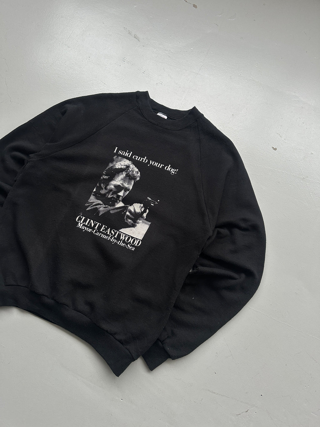Black Clint Eastwood Vintage Sweatshirt 90's Crewneck - Medium