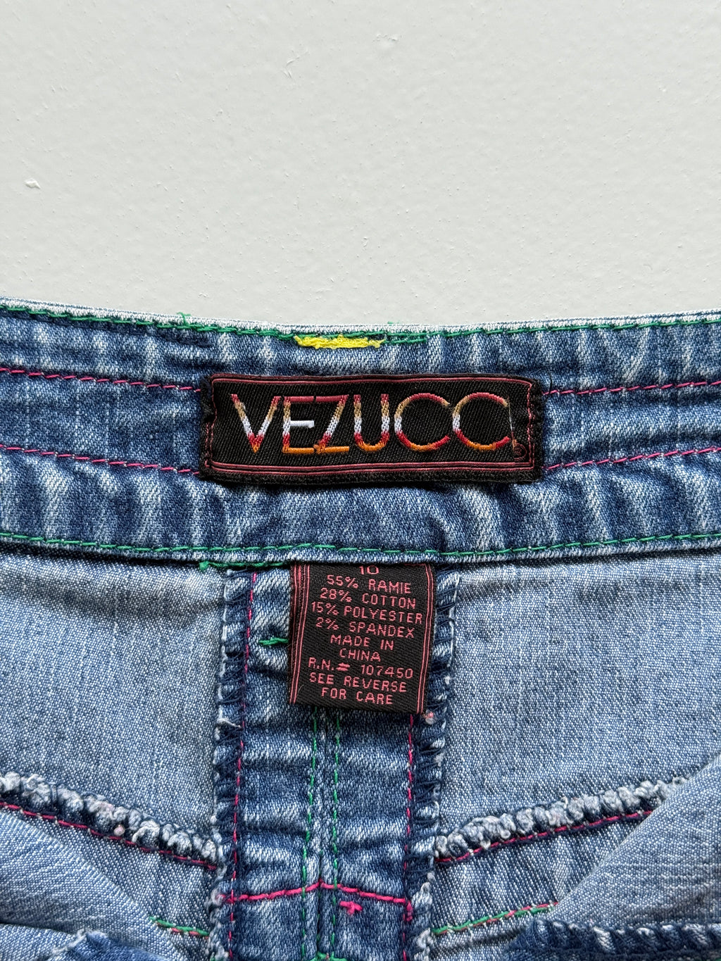 Blue Vezucc 00's Vintage Y2K Hippie Denim Maxi Skirt - Size 10